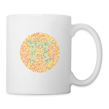 Pi test d'oeil - Mug blanc - blanc - Droite