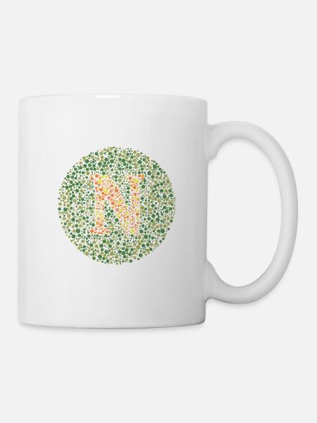 Nu test d'oeil - Mug blanc - blanc