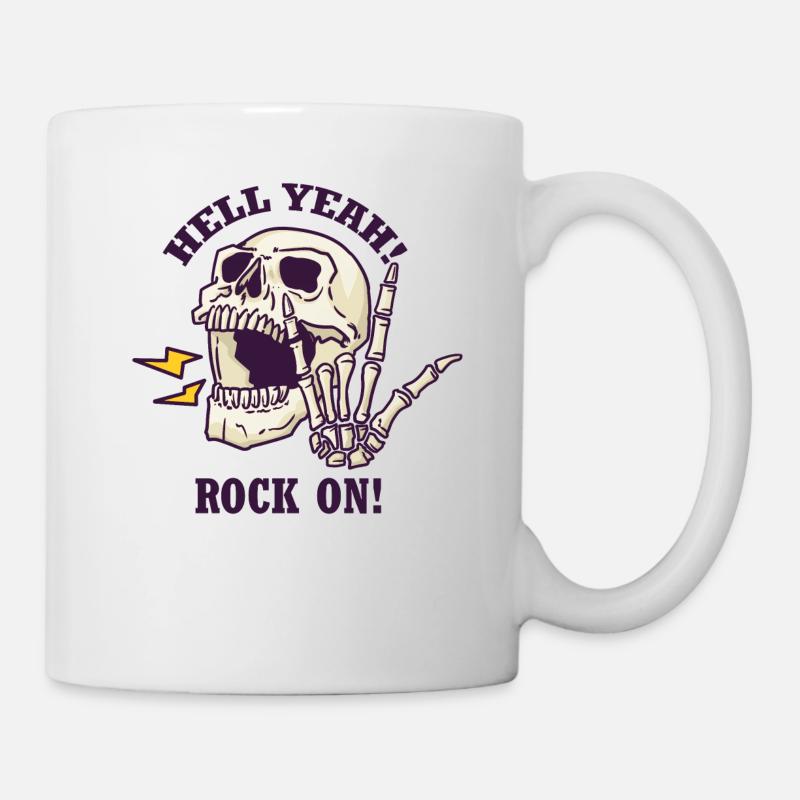 Hell yeah - rock on - Mug - white