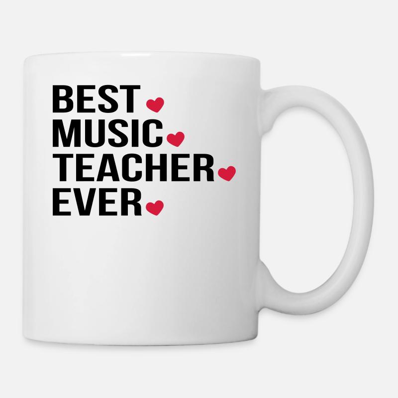 Best Music Teacher Ever - Tasse - Weiß