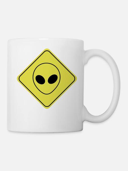 Alien Zeichen - Tasse - Weiß