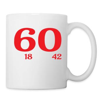 I'm Not 60 Birthday T-Shirt Geschenk - Tasse - Weiß - Rechts