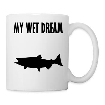 meinen feuchten Traum fischen 4 - Tasse - Weiß - Rechts