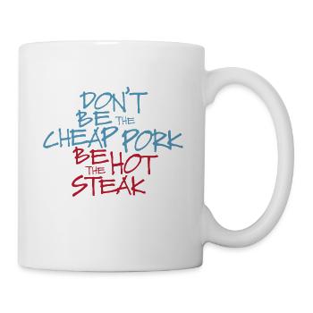 Cheap Pork Hot Steak - pork steak - Mug - white - Right