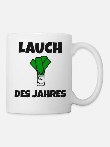 Lauch des Jahres | Muskelmann - Tasse - Weiß
