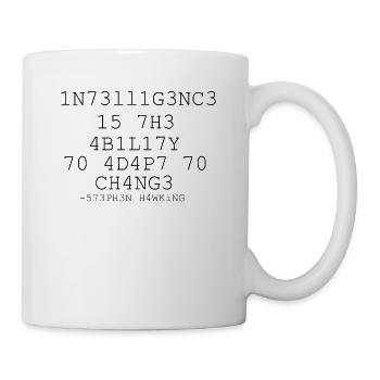 Intelligence 573PH3N H4WKiNG Stephen Hawking - Mug - white - Right