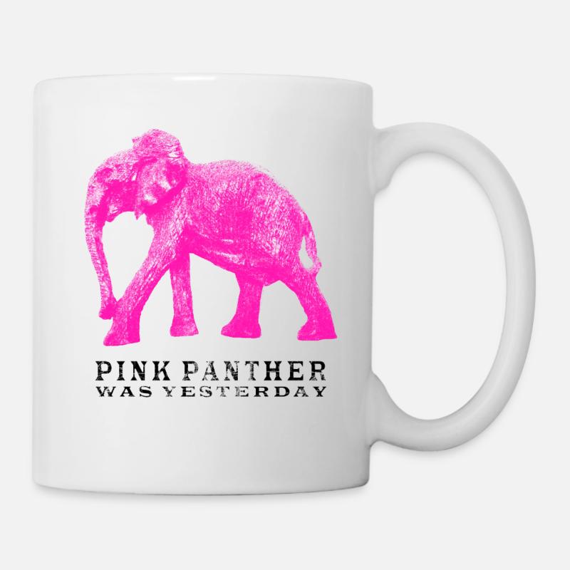 Pink Panther Elephant - Tasse - Weiß