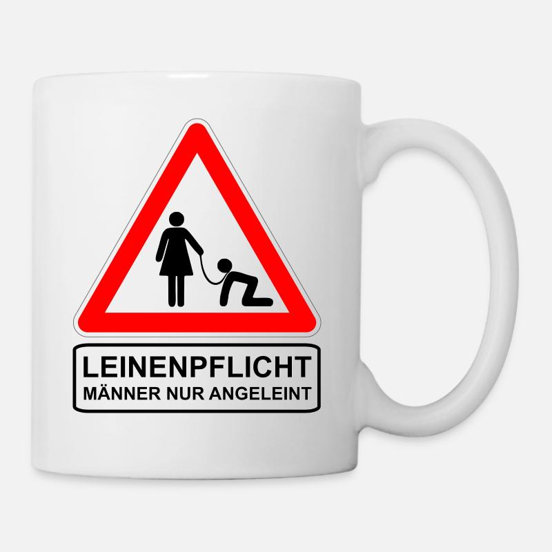 Leinenpflicht - Tasse - Weiß
