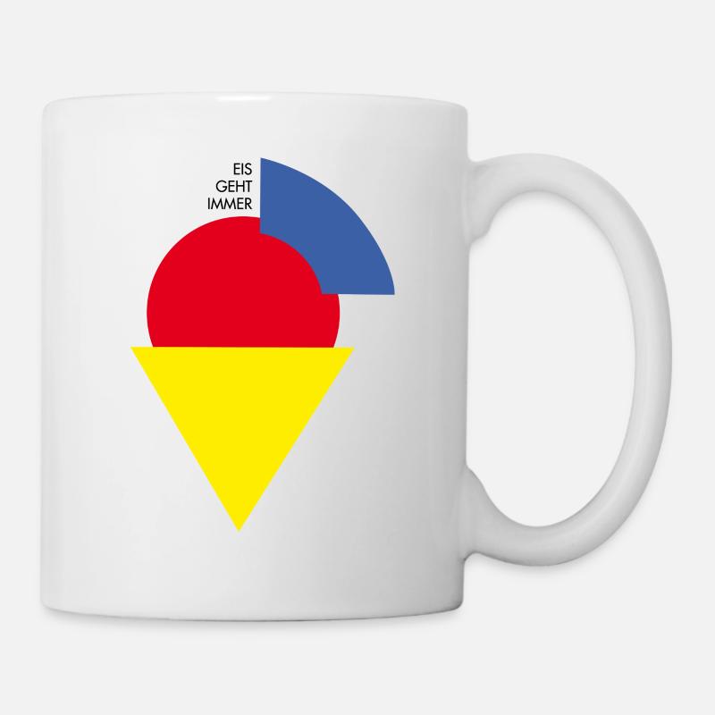 Eis geht immer - Tasse - Weiß