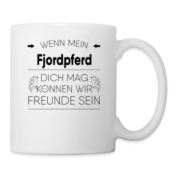 Fjordpferd Geschenk - Tasse - Weiß - Rechts