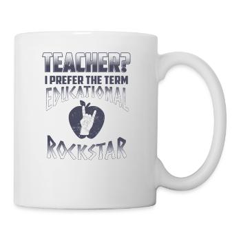 Fraîche éducation étoile Enseignant - Mug blanc - blanc - Droite