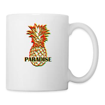 Pineapple in 3D look - Mug - white - Right