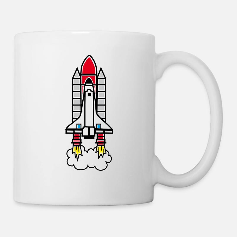 Rakete - Tasse - Weiß