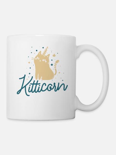 Kitticorn - Katze - Horn - Kätzchen - Einhorn - Tasse - Weiß