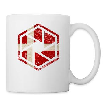 HEXAGON DENMARK GRUNGE - Tasse - Weiß - Rechts