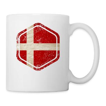 HEXAGON DENMARK GRUNGE - Tasse - Weiß - Rechts