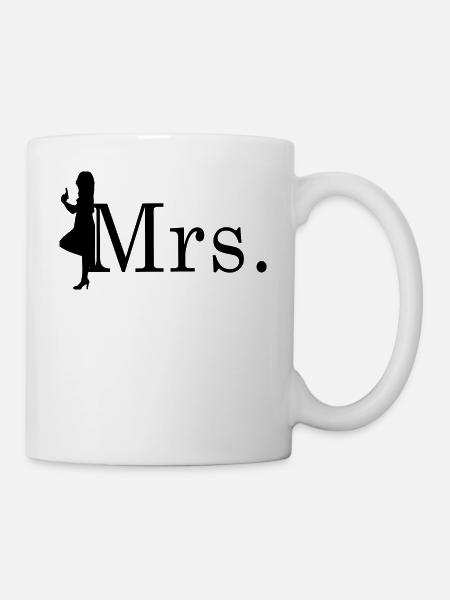 Mr. & Mrs. Partnerlook Agentin (Part 1) - Tasse - Weiß