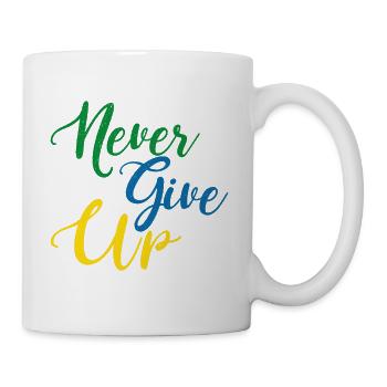 Nie aufgeben - Tasse - Weiß - Rechts
