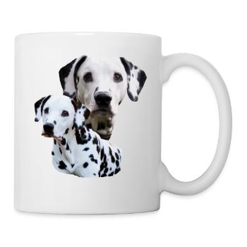 Dog, dog head, dog sports, Dalmatian, dog , - Mug - white - Right
