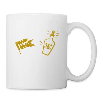 I Am the Reason Why Rum is Gone Gift - Tasse - Weiß - Rechts