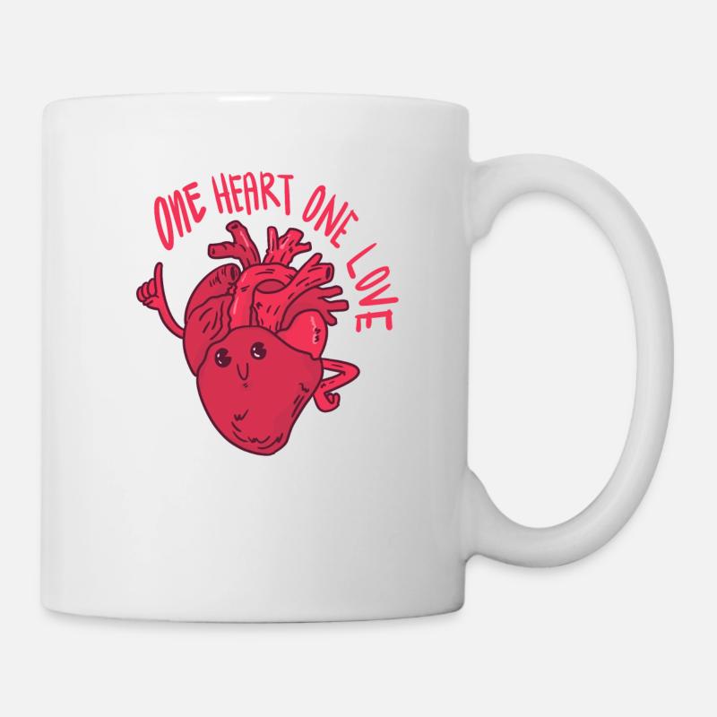 A heart a love - Mug - white