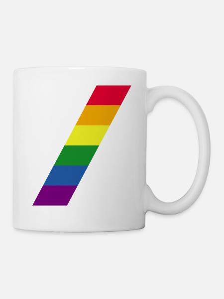 Rainbow / Rainbow / Peace / Pride / Gay / LGBT - Mug - white