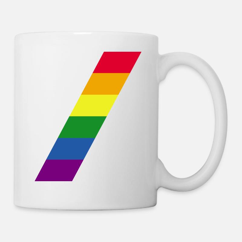 Rainbow / Regenbogen / Peace / Pride / Gay / LGBT - Tasse - Weiß