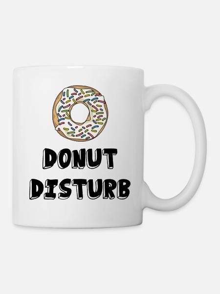 Donut disturb /Geschenk Idee - Tasse - Weiß