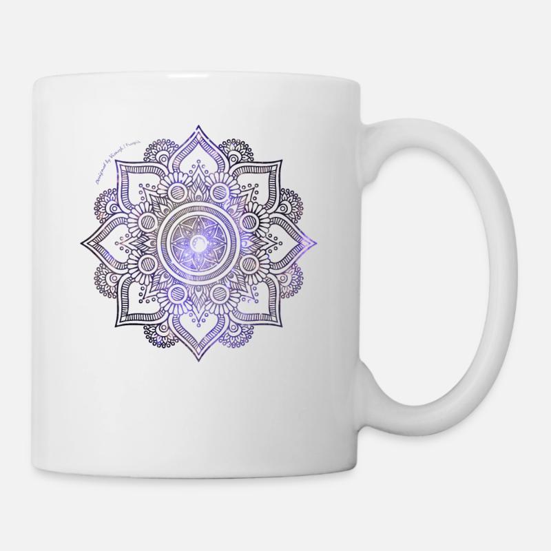 Mandala-Universum - Tasse - Weiß