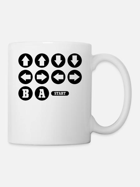 Cheat Code Video Game - Tasse - Weiß