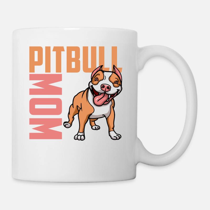 Best Pitbull Mom T-shirt - Tasse - Weiß