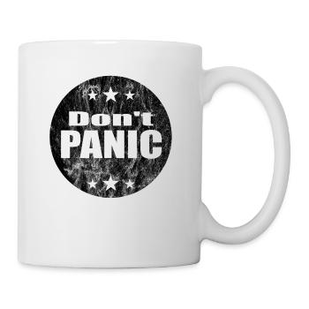Don't panic - Tasse - Weiß - Rechts