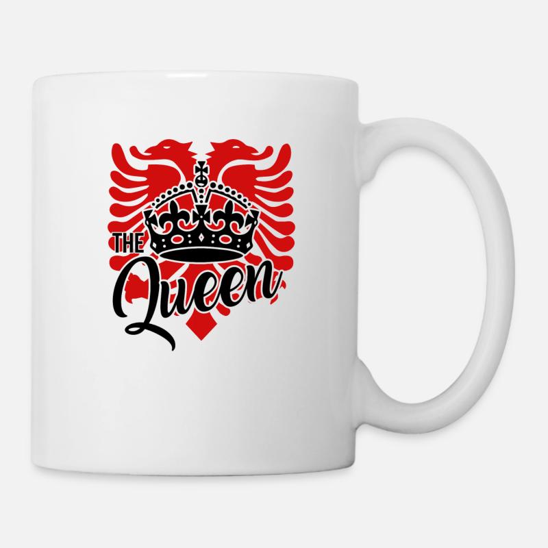 Aigle albanais pour une reine albanaise - Mug blanc - blanc