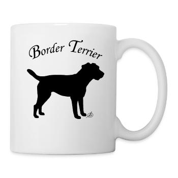 Border Terrier - Tasse - Weiß - Rechts