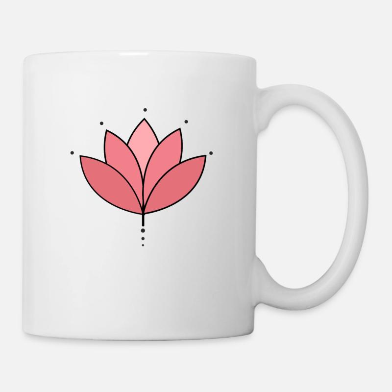 Lotusblume - Tasse - Weiß