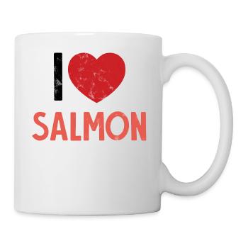 Fishing - Fishing - Salmon - Gift - Mug - white - Right