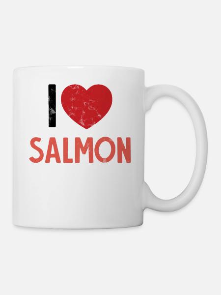 Fishing - Fishing - Salmon - Gift - Mug - white