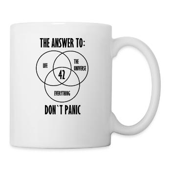 42 - The ultimate answer! Cool, funny idea - Mug - white - Right