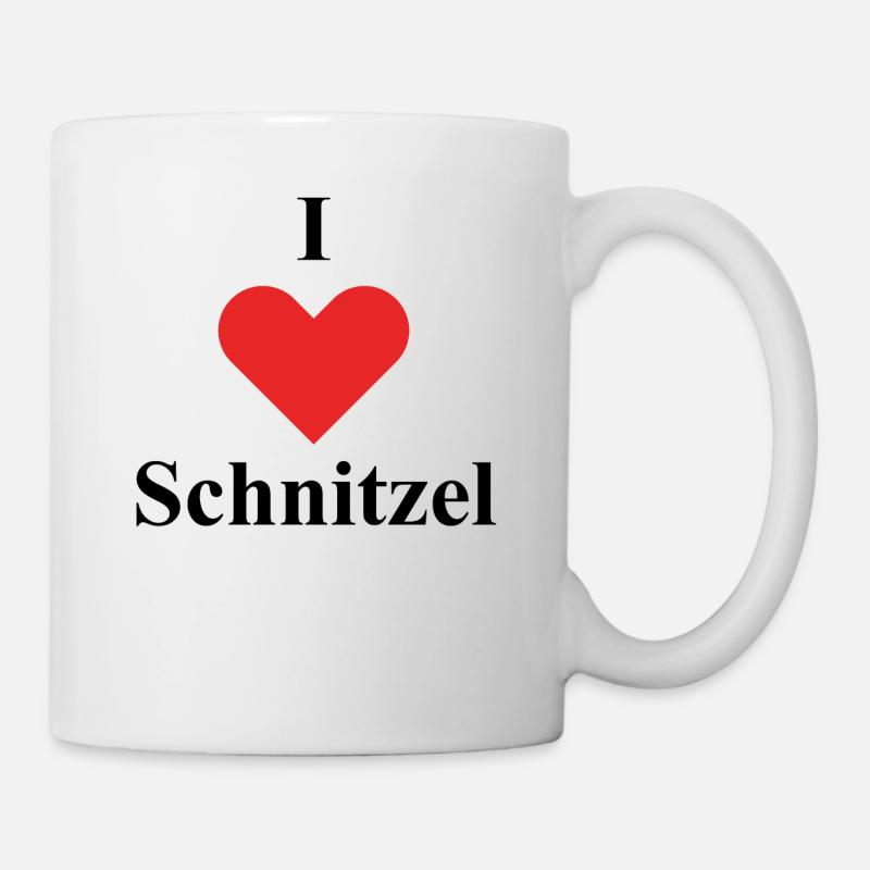 i love schnitzel - Mug - white
