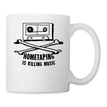 HOMETAPING IS KILLING MUSIC - Mug blanc - blanc - Droite