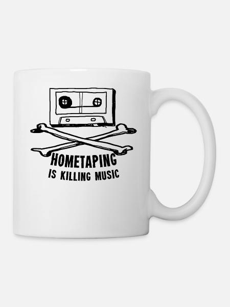 HOMETAPING IS KILLING MUSIC - Mug blanc - blanc