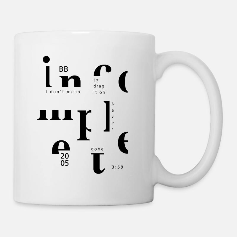 unvollständig ... - Tasse - Weiß