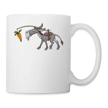 Esel Muli Maultier - Tasse - Weiß - Rechts