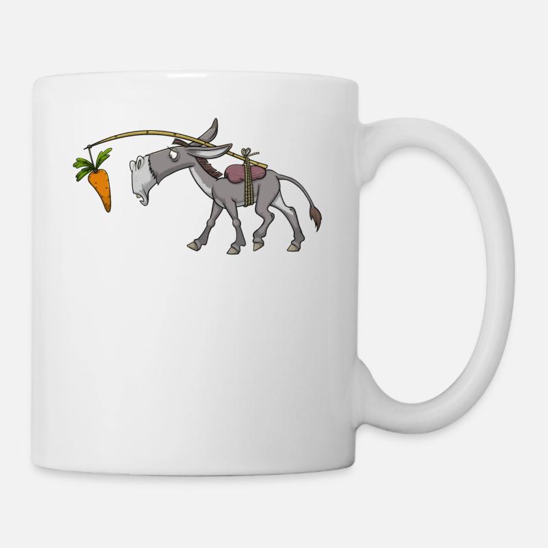 Âne, mule, mule - Mug blanc - blanc