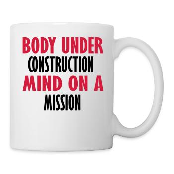 auf eine Mission achten - Tasse - Weiß - Rechts