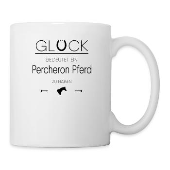 Percheron Pferd Geschenk - Tasse - Weiß - Rechts