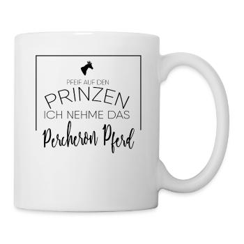 Percheron Pferd Geschenk - Tasse - Weiß - Rechts