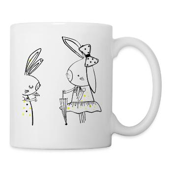 Two bunnies - Mug - white - Right