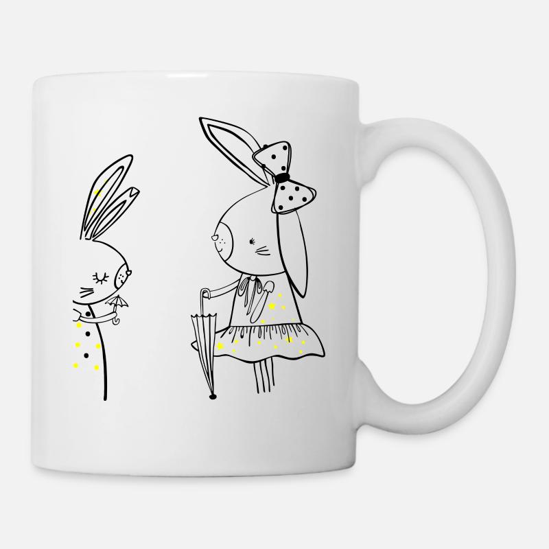 Two bunnys - Tasse - Weiß