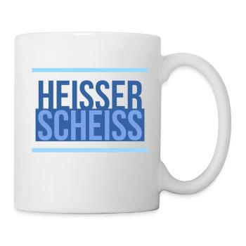 Heisser Scheiss - Tasse - Weiß - Rechts